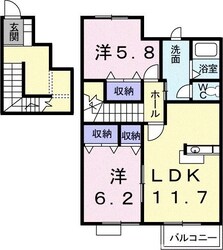 サンライズ新名Ｂの物件間取画像